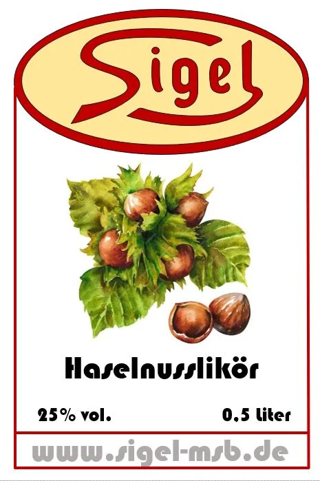 Haselnusslikör 25% vol.
