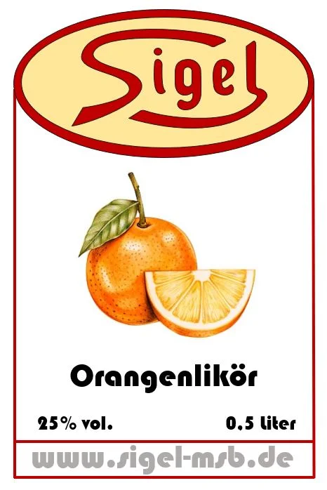 orangenlikör 25% vol.